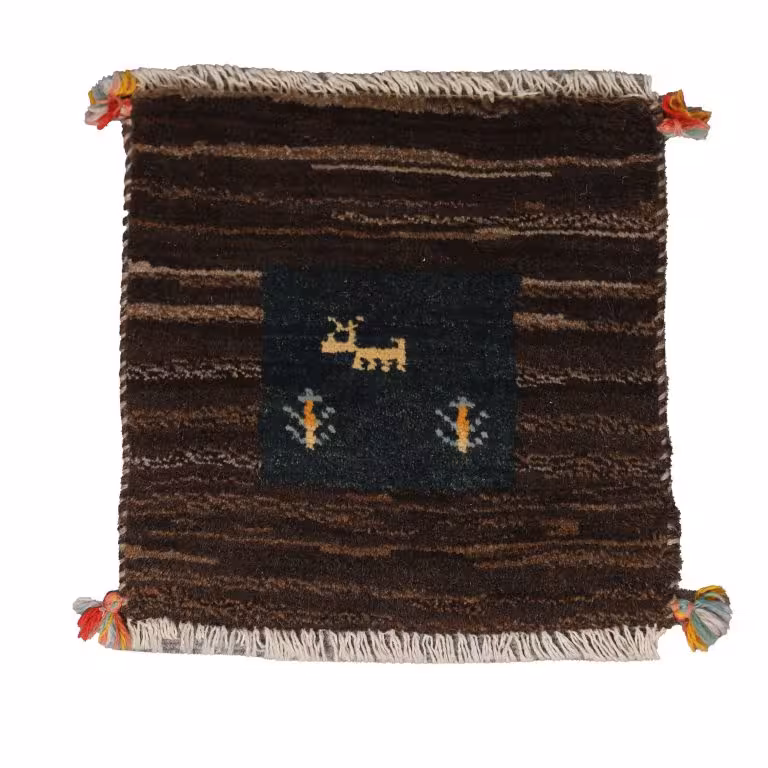 گبه دستبافت نیم متری طرح قشقایی کد 4030339