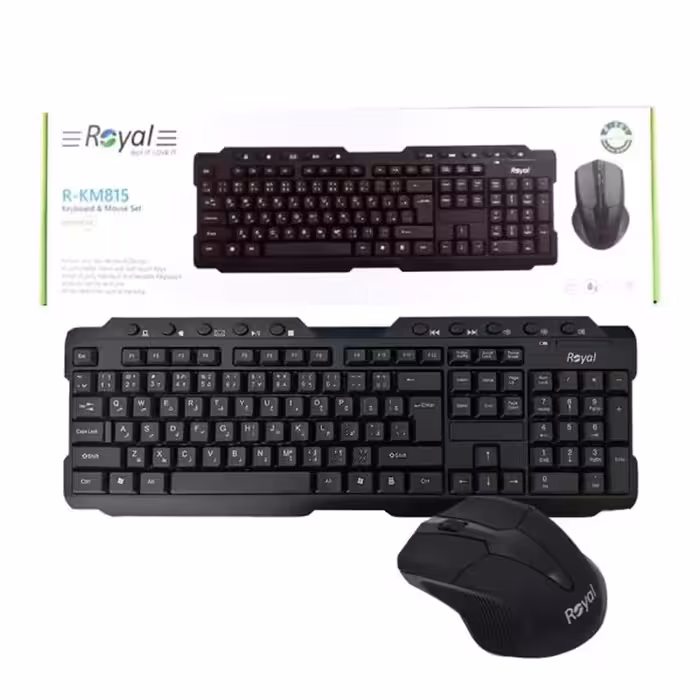 کیبورد و موس بیسیم رویال مدل ROYAL-815W
