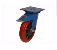 چرخ تفلون قرمز طرح آلمان ترمزدار 160  ‎(قیمت عمده با درصد تخفیف خوب تماس بگیرید)