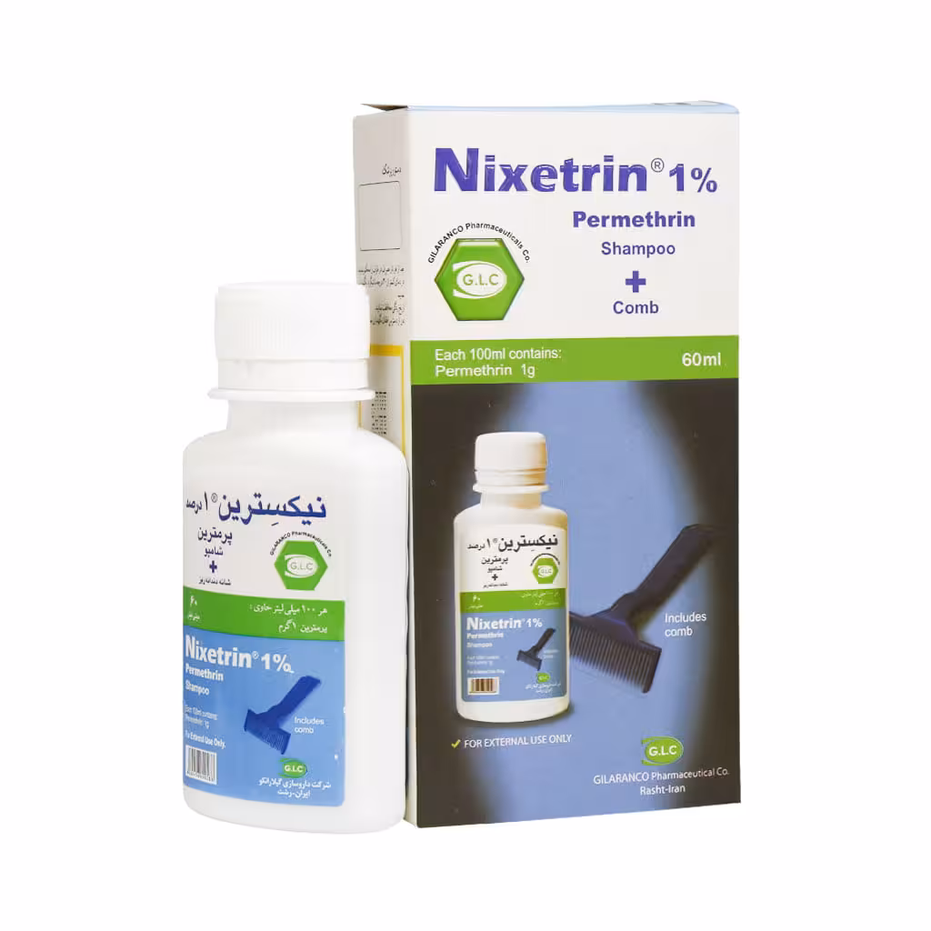 شامپو 1 درصد پرمترین NIXETRIN 1%