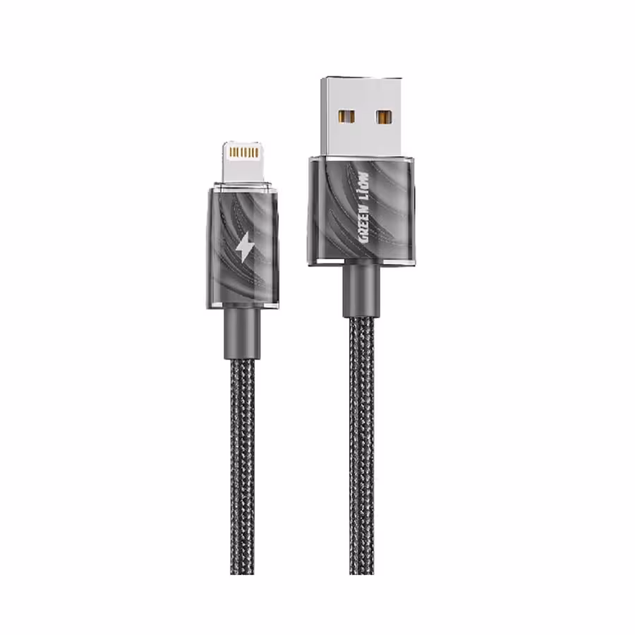 کابل شارژ USB-A به Lightning گرین لاین مدل Thick Braided