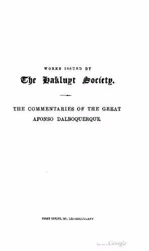 خرید و دانلود نسخه کامل کتاب The Commentaries of the Great Afonso Dalbuquerque, Second Viceroy of India