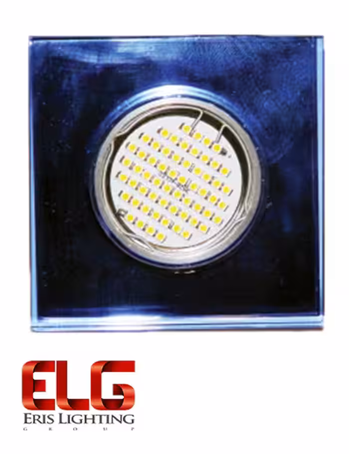 فریم لامپ نقره ای مربعی استیل