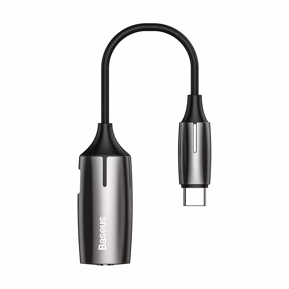 کابل تبدیل تایپ سی اتصال همزمان هندزفری و شارژر Baseus L60S Converter CATL60S-0A