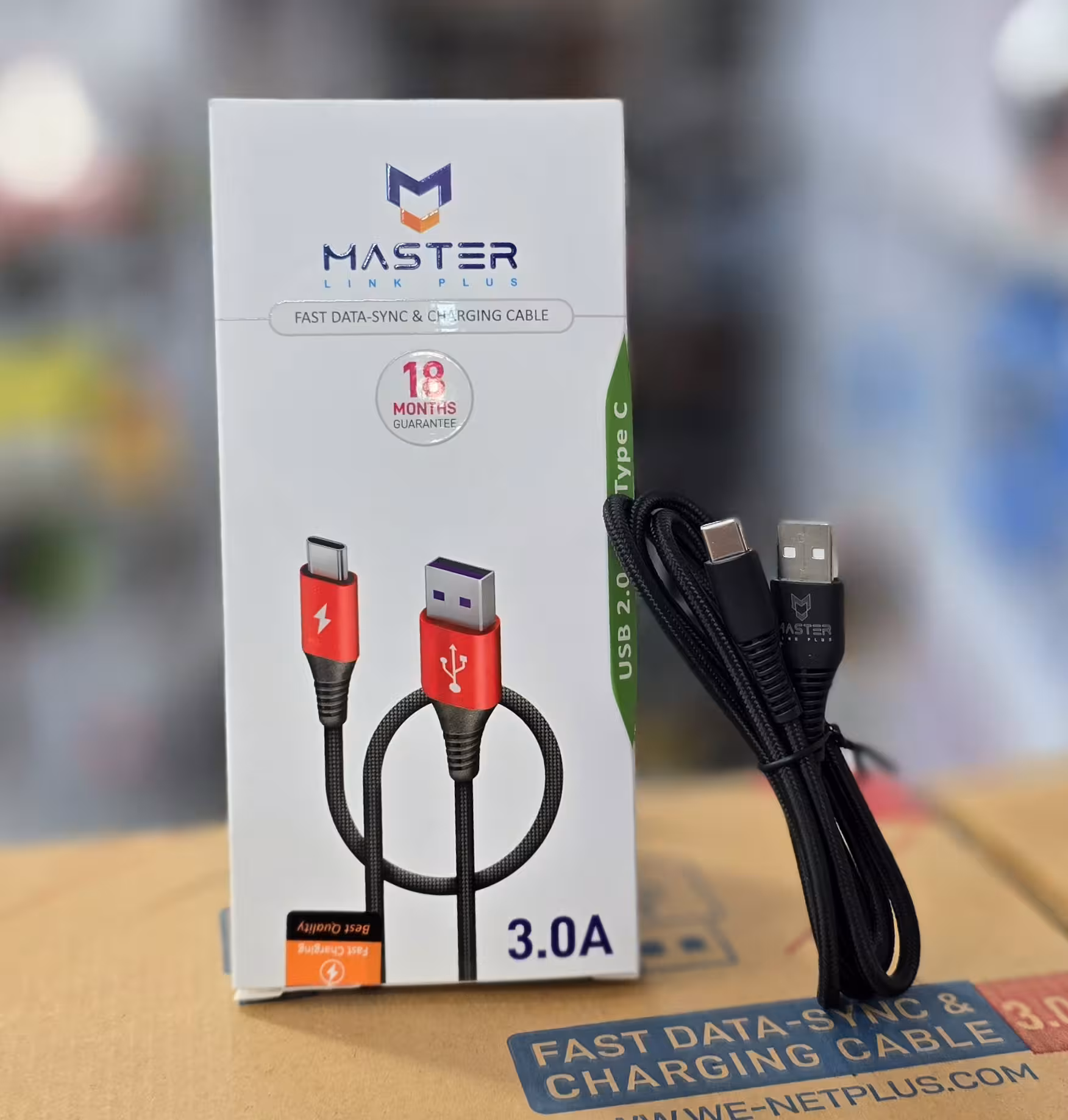 کابل شارژ Type-c کنفی master مدل 005 فست شارژ