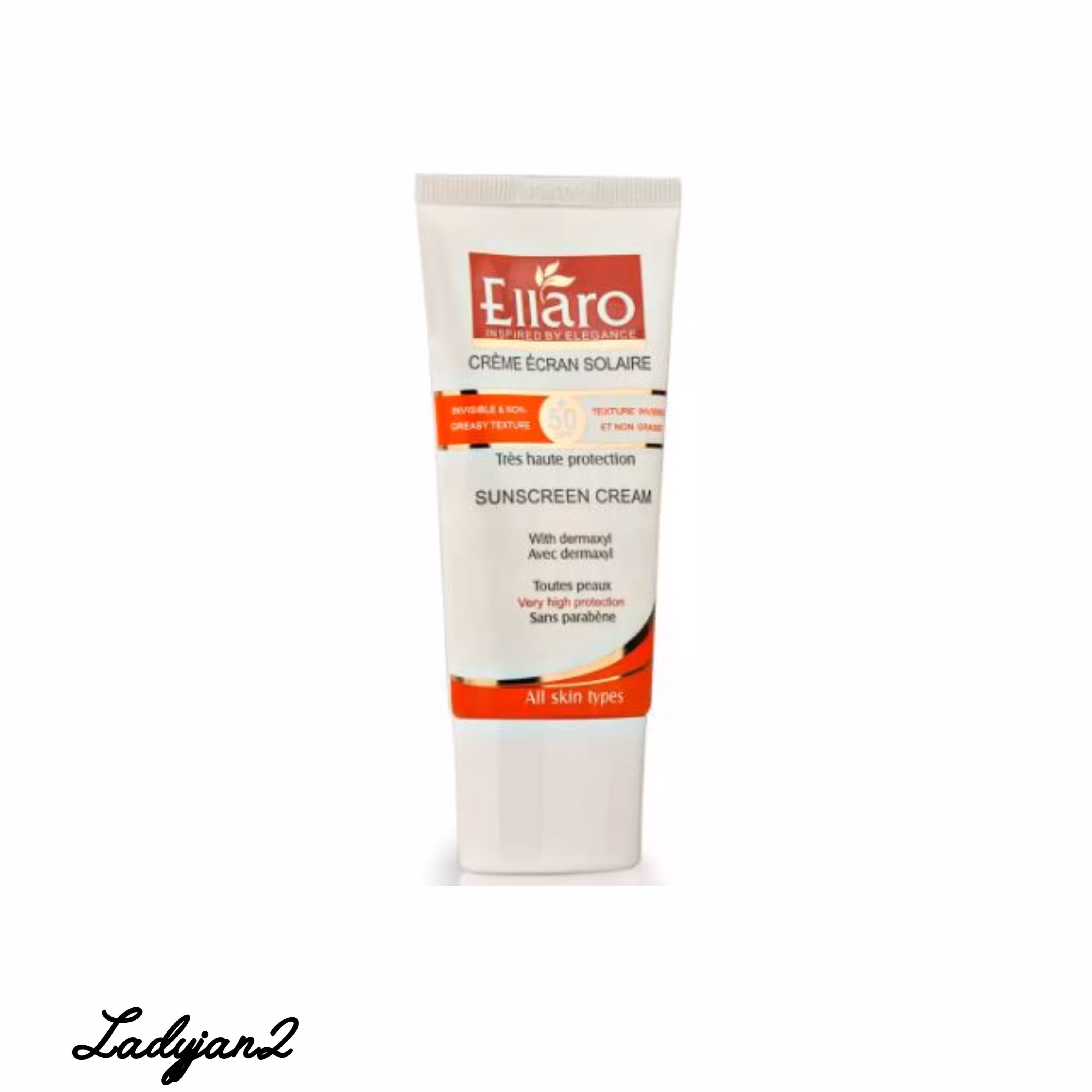 کرم ضد آفتاب بدون رنگ الارو SPF 50 برای انواع پوست