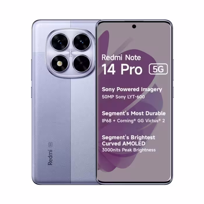 گوشی موبایل Xiaomi مدل Redmi Note 14 Pro 5G با RAM 12 گیگابایت و ظرفیت 256 گیگابایت