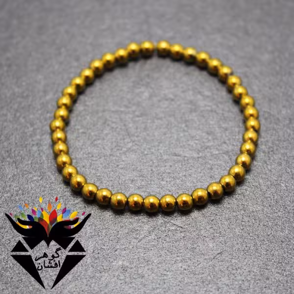 دستبند حدید طلایی کد D_1003B