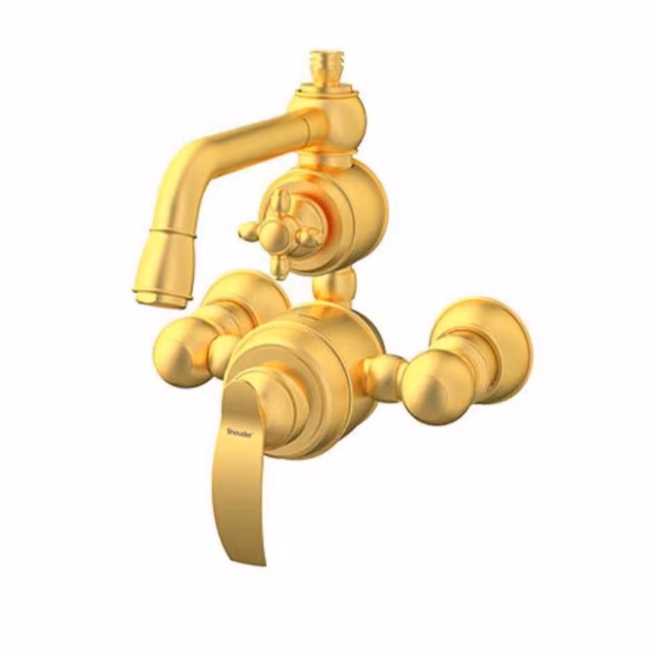 شیر حمام مدل گلوریس طلایی مات