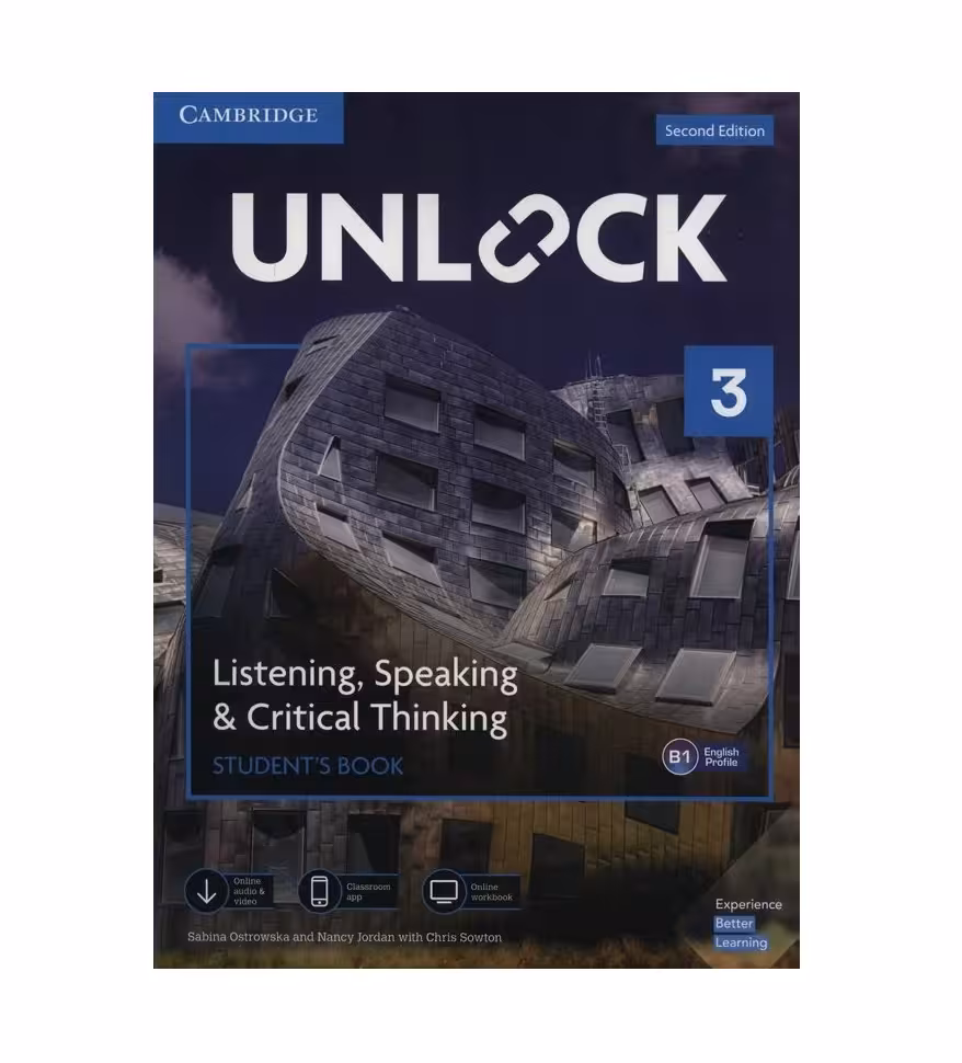 آنلاک سه لیسنینگ اسپیکینگ اند کریتیکال تینکینگ Unlock 3 Listening Speaking and Critical Thinking Second Edition