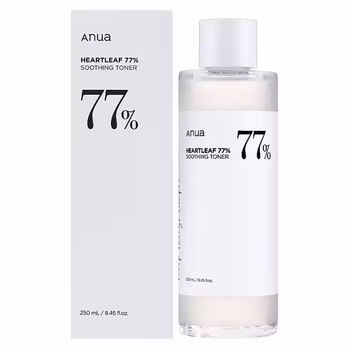 تونر تسکین دهنده و ابرسان انوا Anua 77% حجم 250 میل