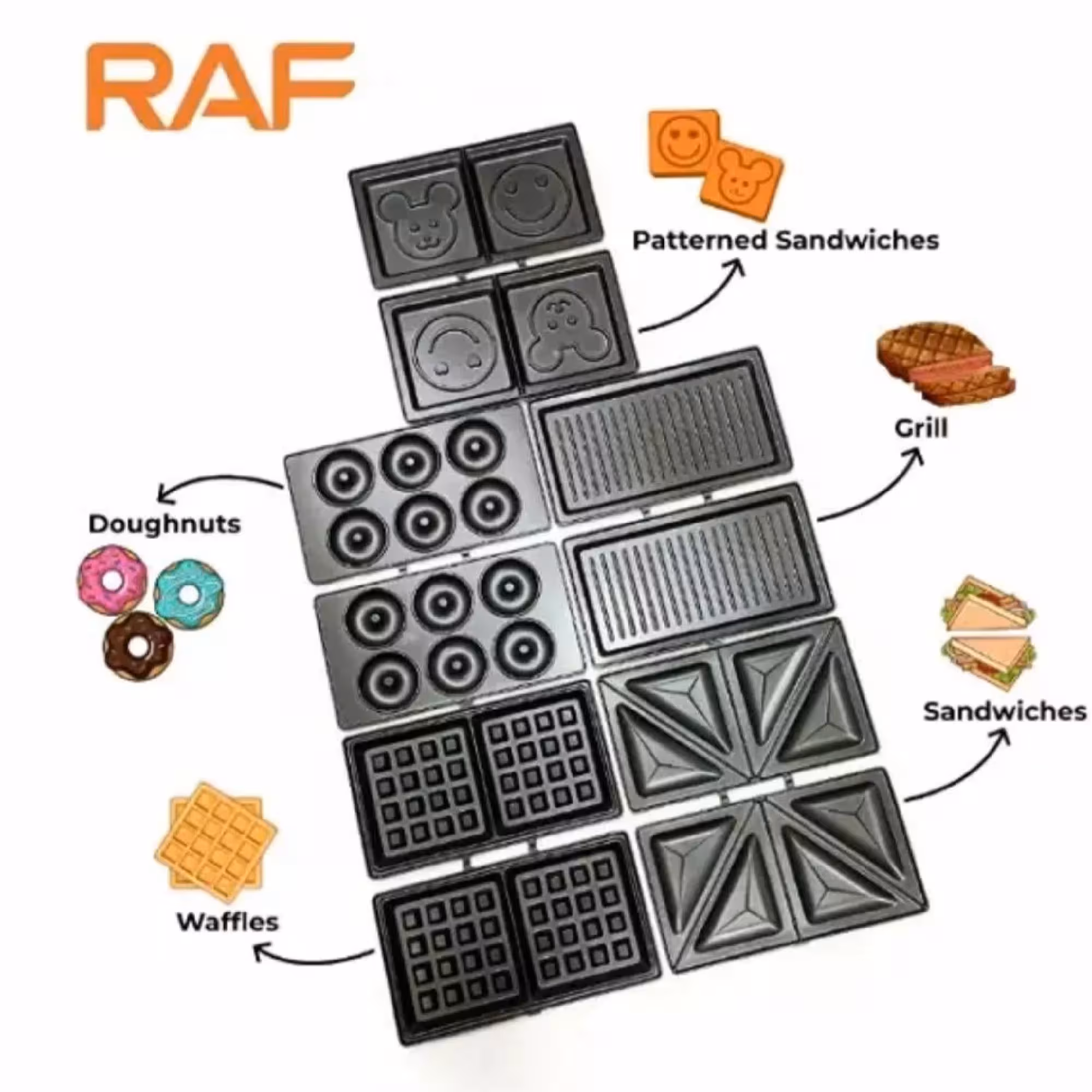 ساندویچ‌ساز دو خانه راف مدل R.555