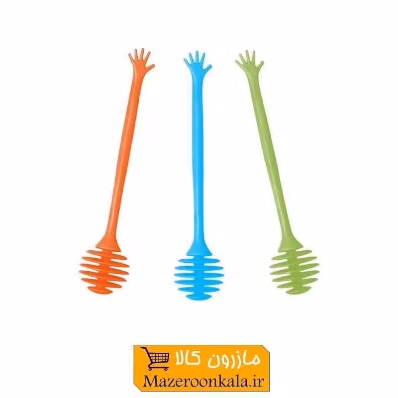 قاشق عسل خوری پلاستیکی طرح دست HGA-003