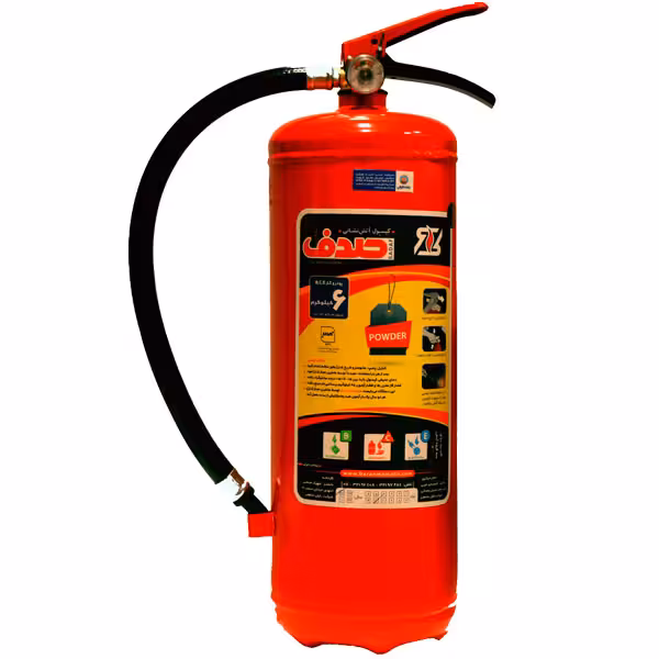 کپسول آتش نشانی پودر و گاز 6 کیلوگرم صدف