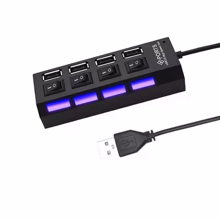 هاب 4 پورت USB 2.0 شارک مدل TURBO SPEED