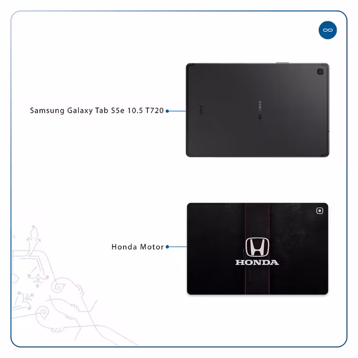 برچسب پوششی ماهوت مدل Honda Motor مناسب برای تبلت سامسونگ Galaxy Tab S5e 10.5 2019 T720