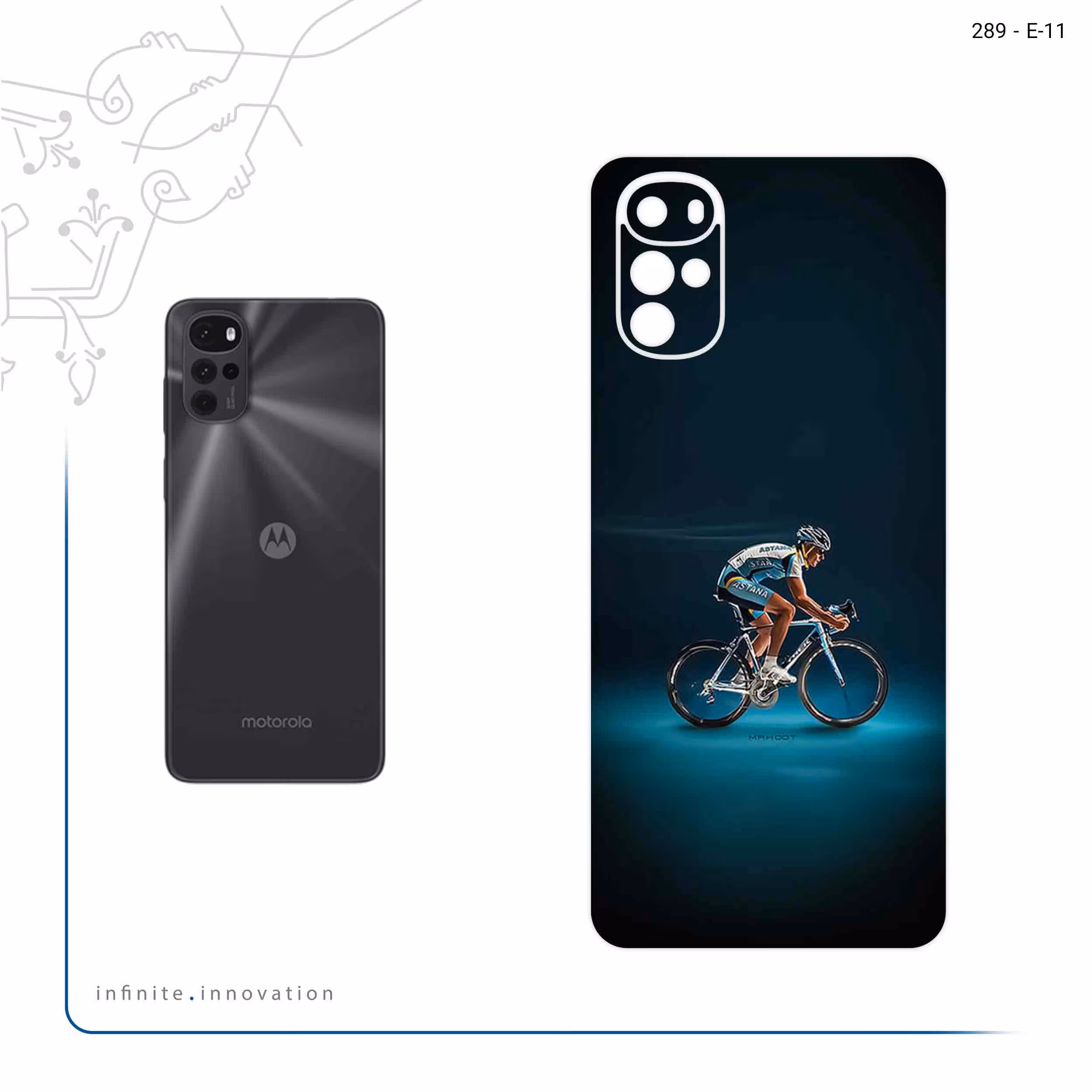 برچسب پوششی ماهوت مدل Road_cycling مناسب برای گوشی موبایل موتورولا Moto G22