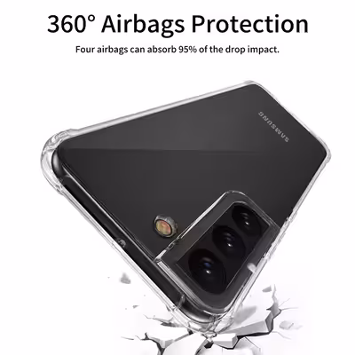 کاور گریفین مدل Transparent Armor مناسب برای گوشی موبایل سامسونگ Galaxy S22 به همراه محافظ پشت گوشی