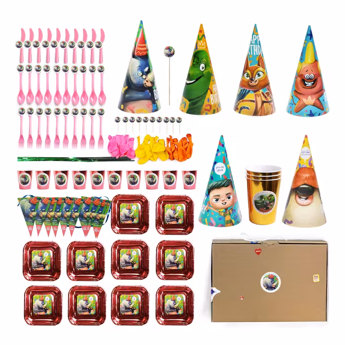 مجموعه 118 عددی تم تولد آی قصه طرح کاراکتر کرگدنی به نام کرگدن