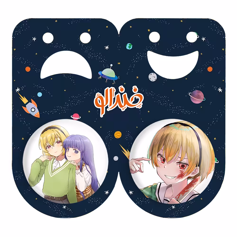 پیکسل خندالو مدل ریکا و ساتوکو انیمه هیگوراشی وقتی اشک می ریزد کد 1812518126 مجموعه 2 عددی