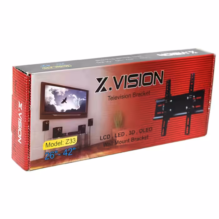 پایه دیواری تلویزیون ایکس ویژن مدل متحرک Z33 مناسب برای تلویزیون های 26 تا 42 اینچ