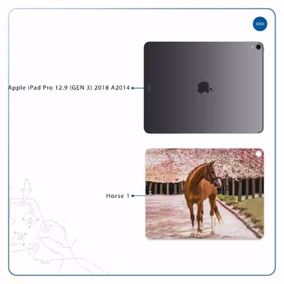 برچسب پوششی ماهوت مدل Horse-1 مناسب برای تبلت اپل iPad Pro 12.9 (GEN 3) 2018 A2014