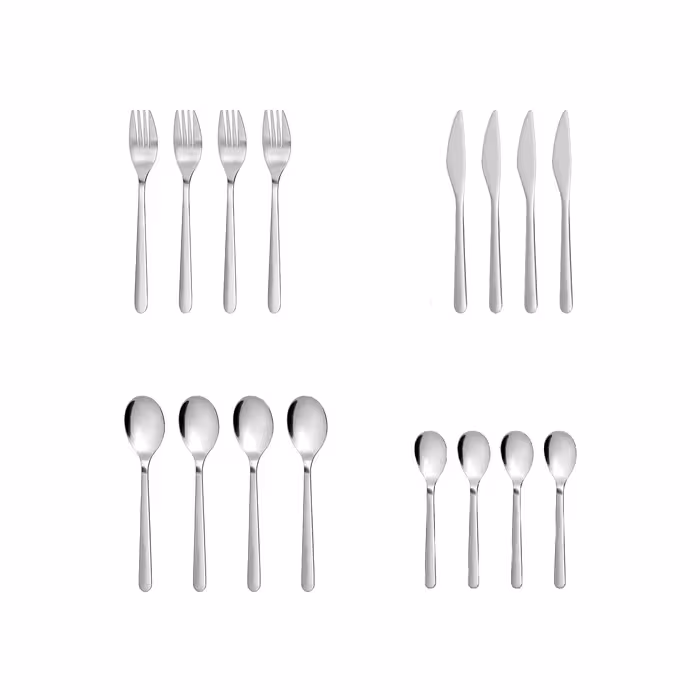 سرویس قاشق و چنگال 16 پارچه ایکیا مدل fornuft  