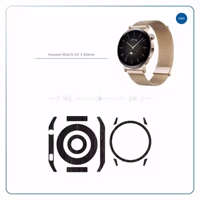 برچسب ماهوت طرح Burned-Wood مناسب برای ساعت هوشمند هوآوی Watch GT 3 42mm