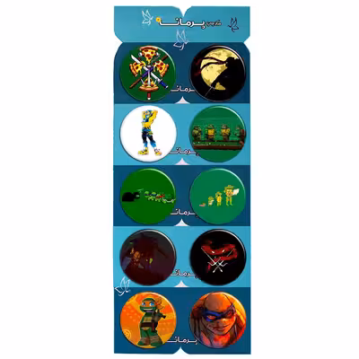پیکسل پرمانه طرح لاکپشت‌های نینجا کد pmg.7334 مجموعه 10 عددی