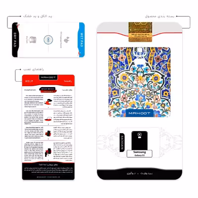 برچسب پوششی ماهوت مدل Iran Tile 12 مناسب برای گوشی موبایل سامسونگ Galaxy S5