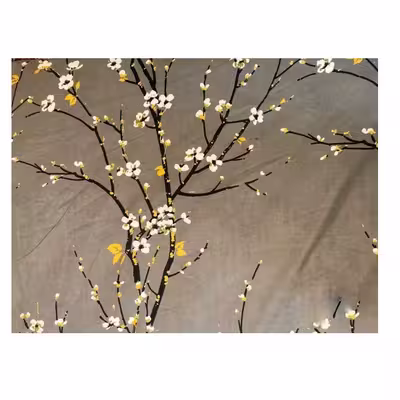 ملحفه مدل روانداز طرح شکوفه گیلاس یک نفره سایز 220×140 سانتی متر