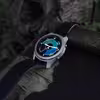 برچسب ماهوت طرح Matte-Silver مناسب برای ساعت هوشمند سامسونگ Galaxy Gear S3 Classic