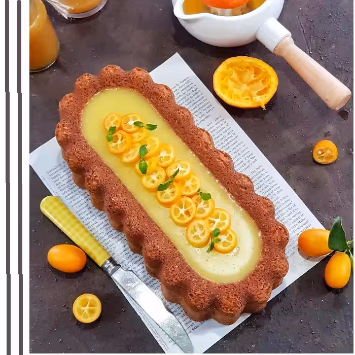 قالب کیک به گز مدل شارلوت بیضی