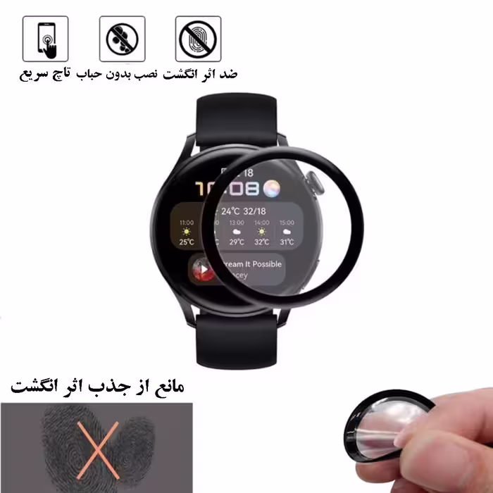 محافظ صفحه نمایش نانو گلس استار مدل PMGA مناسب برای ساعت هوشمند هوآوی Watch 3