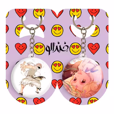 جاکلیدی خندالو مدل لوسی ناتسو انیمه فری تیل کد 1649216490 مجموعه 2 عددی