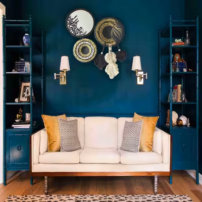 بشقاب و آینه دیوارکوب طرح سخن عشق کد 1090 مجموعه سه عددی