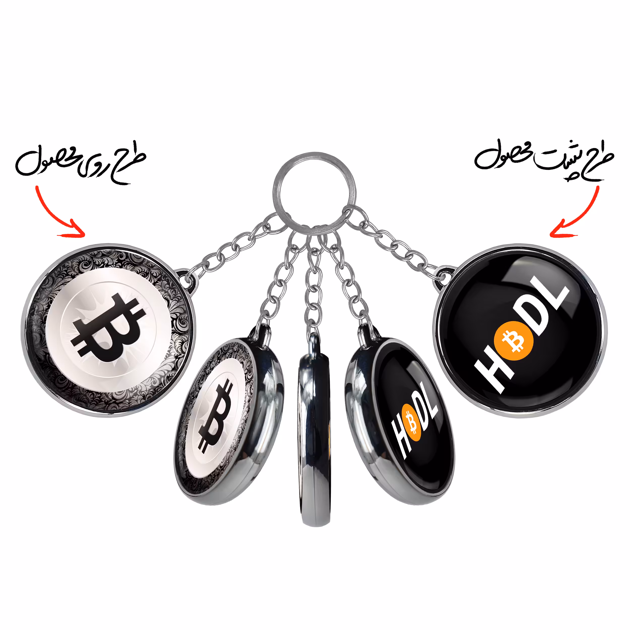 جاکلیدی خندالو طرح ارز دیجیتال بیت کوین Bitcoin مدل دوطرفه کد 1086910867