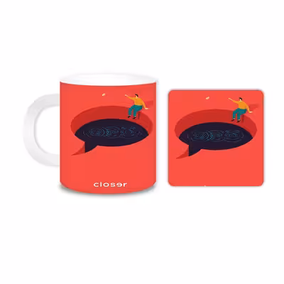 ماگ مدل فانتزی کد 770 به همراه زیر لیوانی