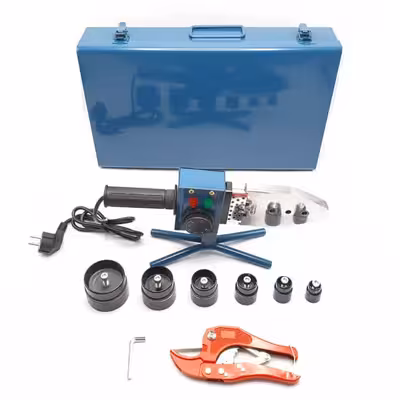 دستگاه اتو لوله حرفه ای باس مدل 1800W مجموعه 12 عددی