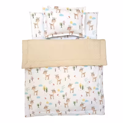 سرویس خواب نوزاد طرح آهو مجموعه 6 عددی