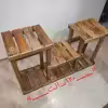استند گلدان هنرچوب طرح سه پله