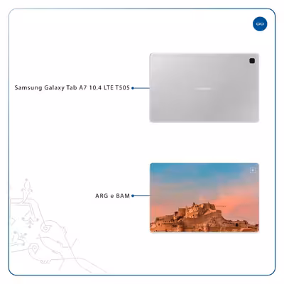 برچسب پوششی ماهوت مدل ARG-e-BAM مناسب برای تبلت سامسونگ Galaxy Tab A7 10.4 LTE 2020 T505