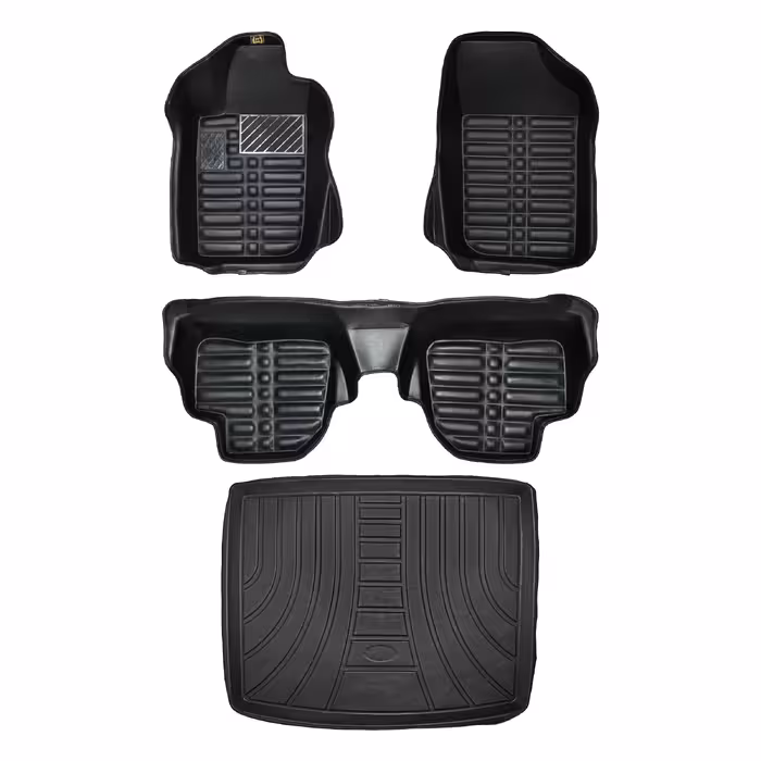   کفپوش پنج بعدی خودرو پانیذ مدل EVA مناسب برای پژو 206 صندوق دار به همراه کفپوش صندوق