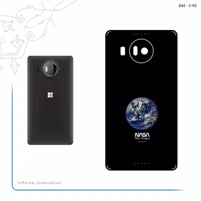 برچسب پوششی ماهوت مدل NASA Home Earth مناسب برای گوشی موبایل مایکروسافت Lumia 950 XL