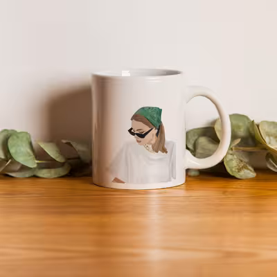 ماگ طرح دخترانه مدل بانو L8