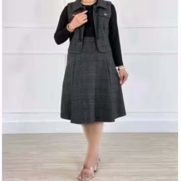 ست مهسان ( پیراهن و ژیله ) کد محصول 1359