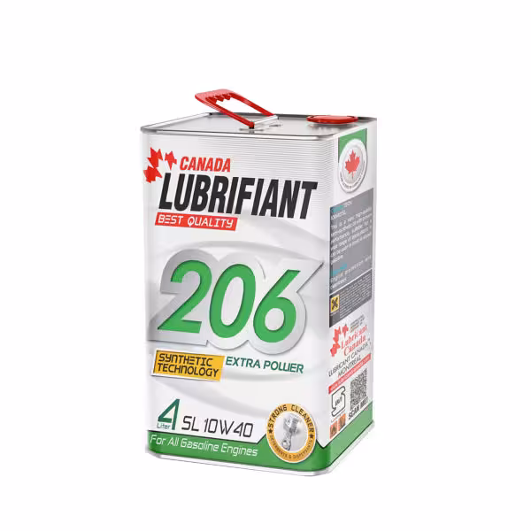 روغن موتور 10W-40 لوبریفنت کانادا 206 مدل SL حجم 4 لیتر