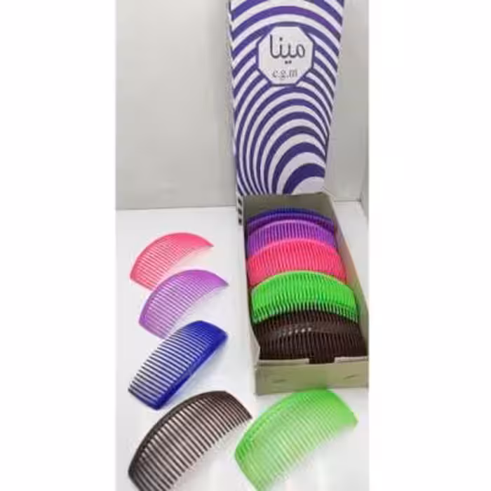 شانه زلفی رنگی بزرگ