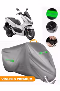 چادر موتورسیکلت خاکستری HONDA PCX125 VINLEX GRAY MOTORCATIVE TARPAULIN با کیفیت لوکس قفل سازگار MotoEn
