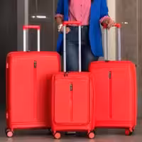 چمدان وارداتی هادایز مدل HADIZE - HZD001 SERIES POLYPROPYLENE سری 3 عددی